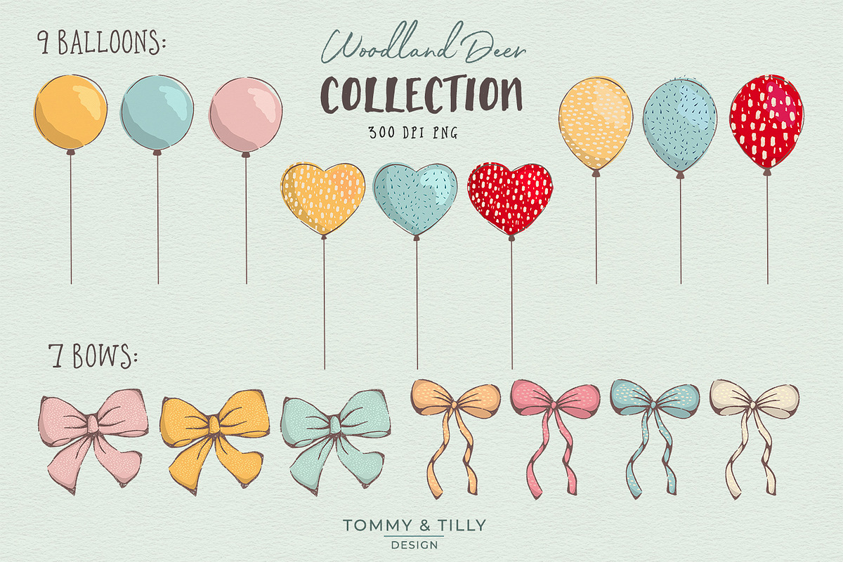Woodland Deer Clipart, an Animal Illustration by Tommy & Tilly Design (Photo 4 of 6)