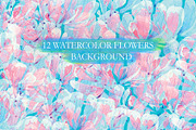 Watercolor Flowers, a Texture Graphic by Natalia Flurno (Thumbnail 1 of 4)