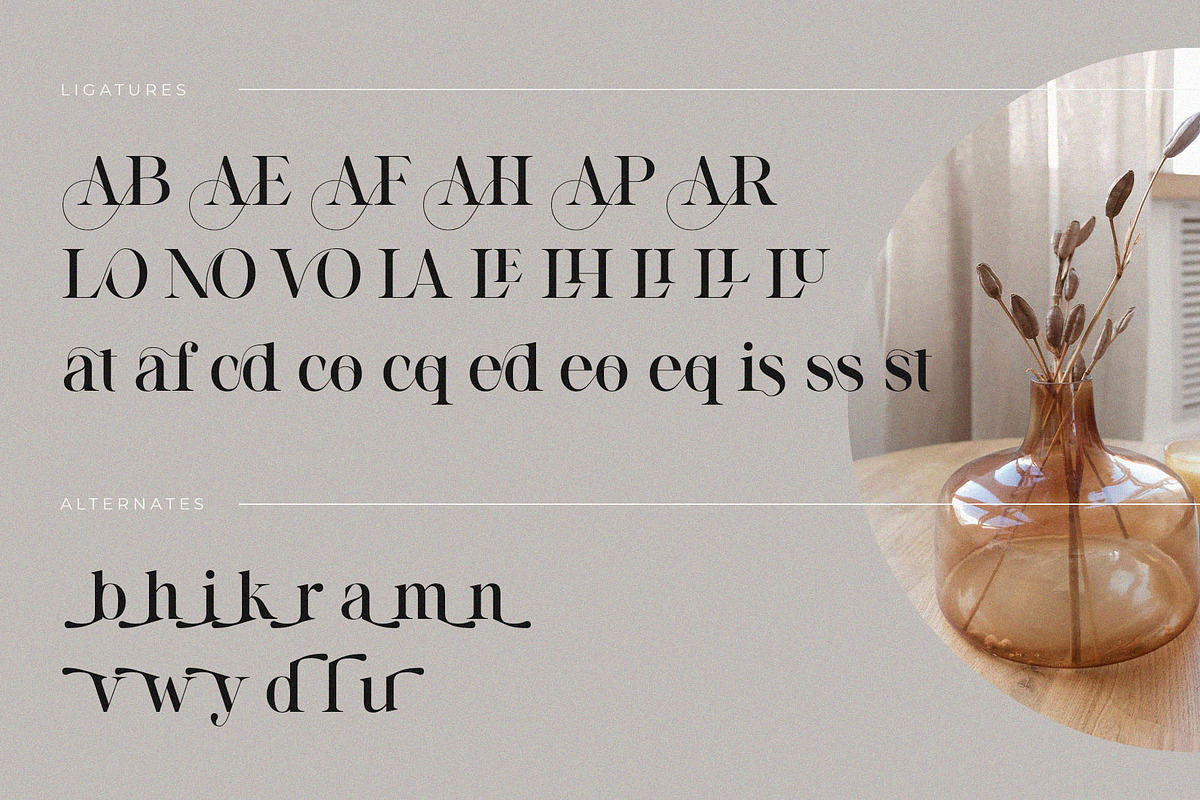 Arlita – Unique Ligature Font, a Serif Font by BrandSemut (Photo 10 of 10)