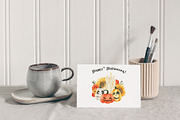 Cozy Halloween watercolor collection, a Seasonal Illustration by LiChu Art (Thumbnail 16 of 28)