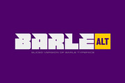 Barle Alt, a Sans Serif Font by Locomotype (Thumbnail 1 of 10)
