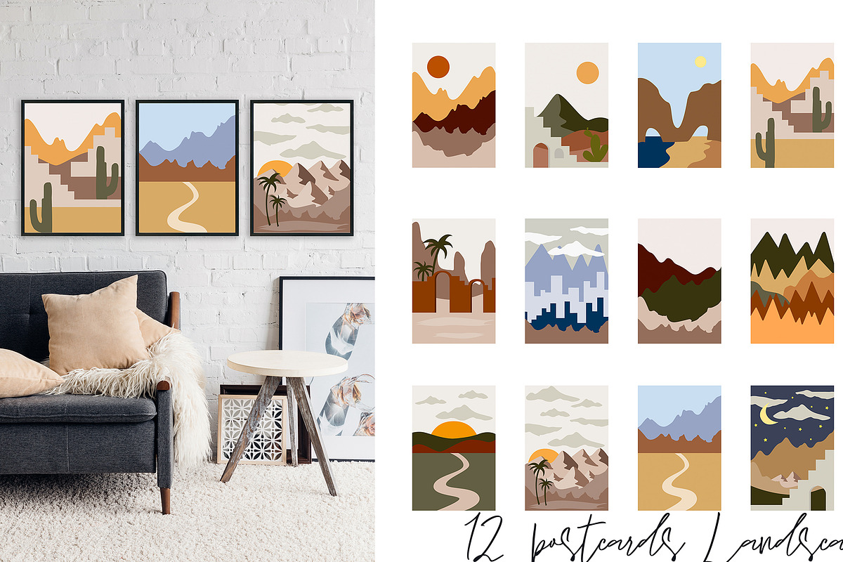 Abstract Landscape Creation Kit, a Texture Illustration by Alisha Gronska (Photo 4 of 10)