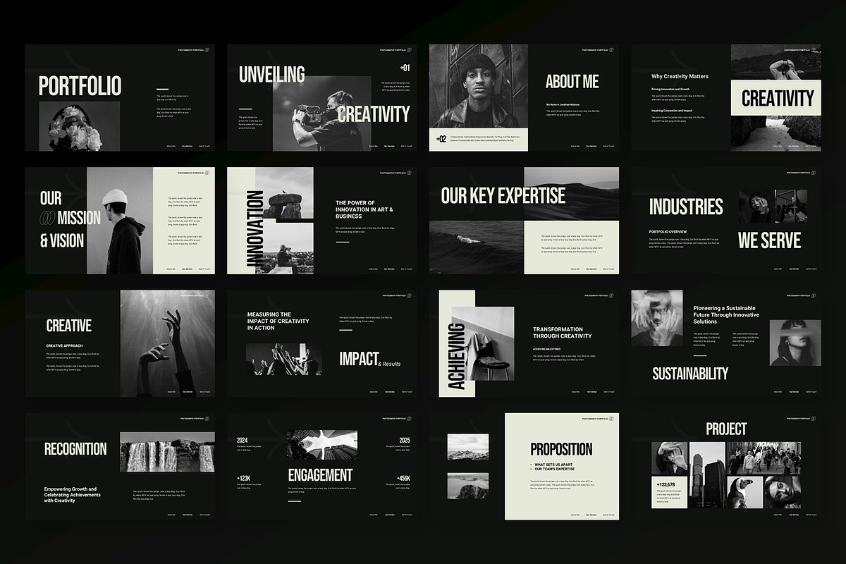 Creative Portfolio - Google Slide, a Presentation Template by AQR Studio (Photo 3 of 3)
