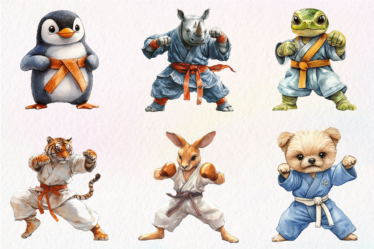 Martial Arts Animals Sublimation, an Illustration by Dream Creation (Photo 6 of 6)