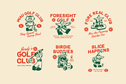 Mascot Golf Graphic, a Sport Illustration by Skilline Supply Co. (Thumbnail 5 of 13)
