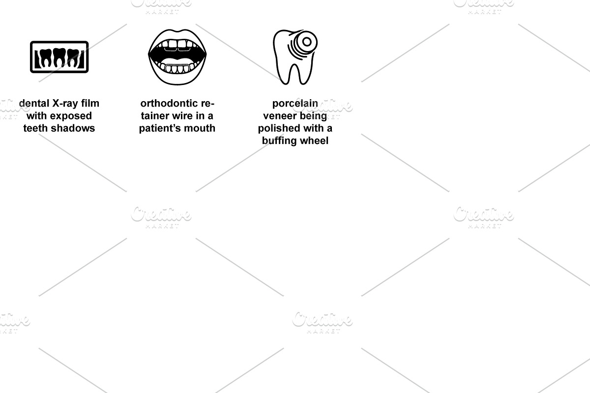 Dental laboratory equipment Icon Set, an Outline Icon by Nurlan's shop
