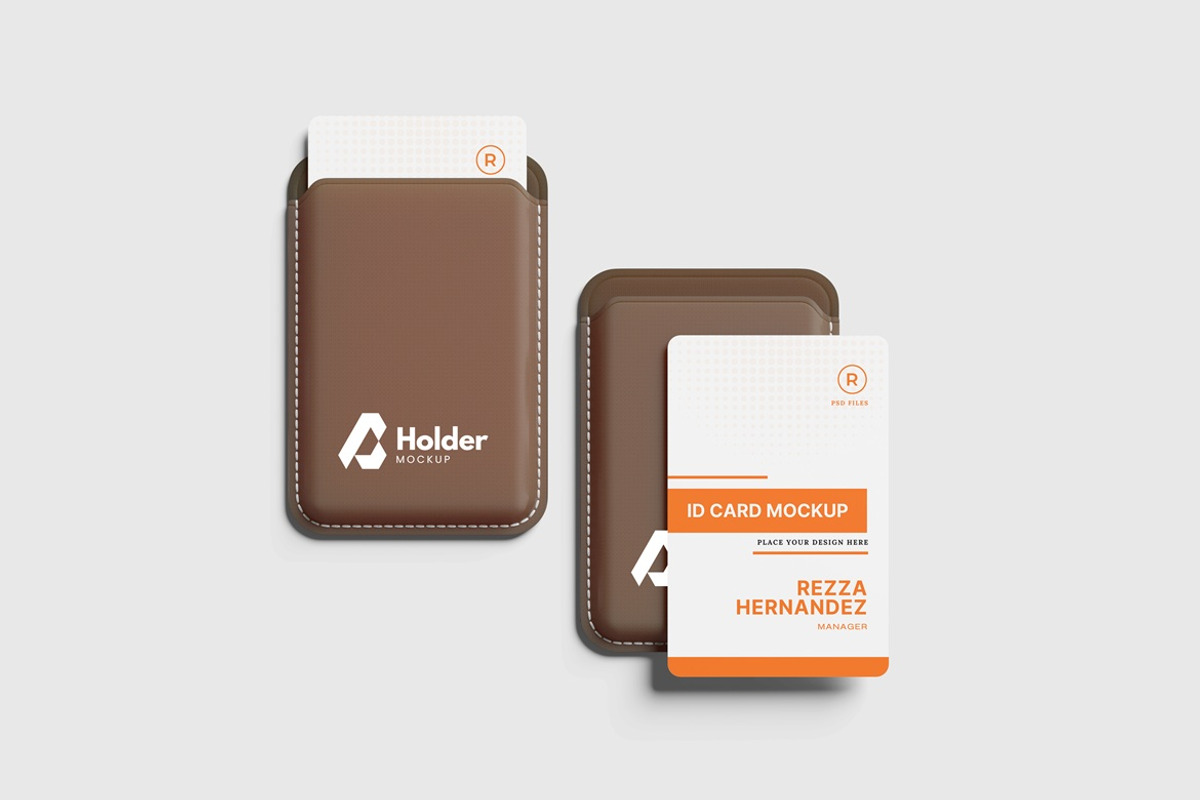 ID Card Mockup With Holder, a Product Mockup by AndikaGraphic (Photo 2 of 6)