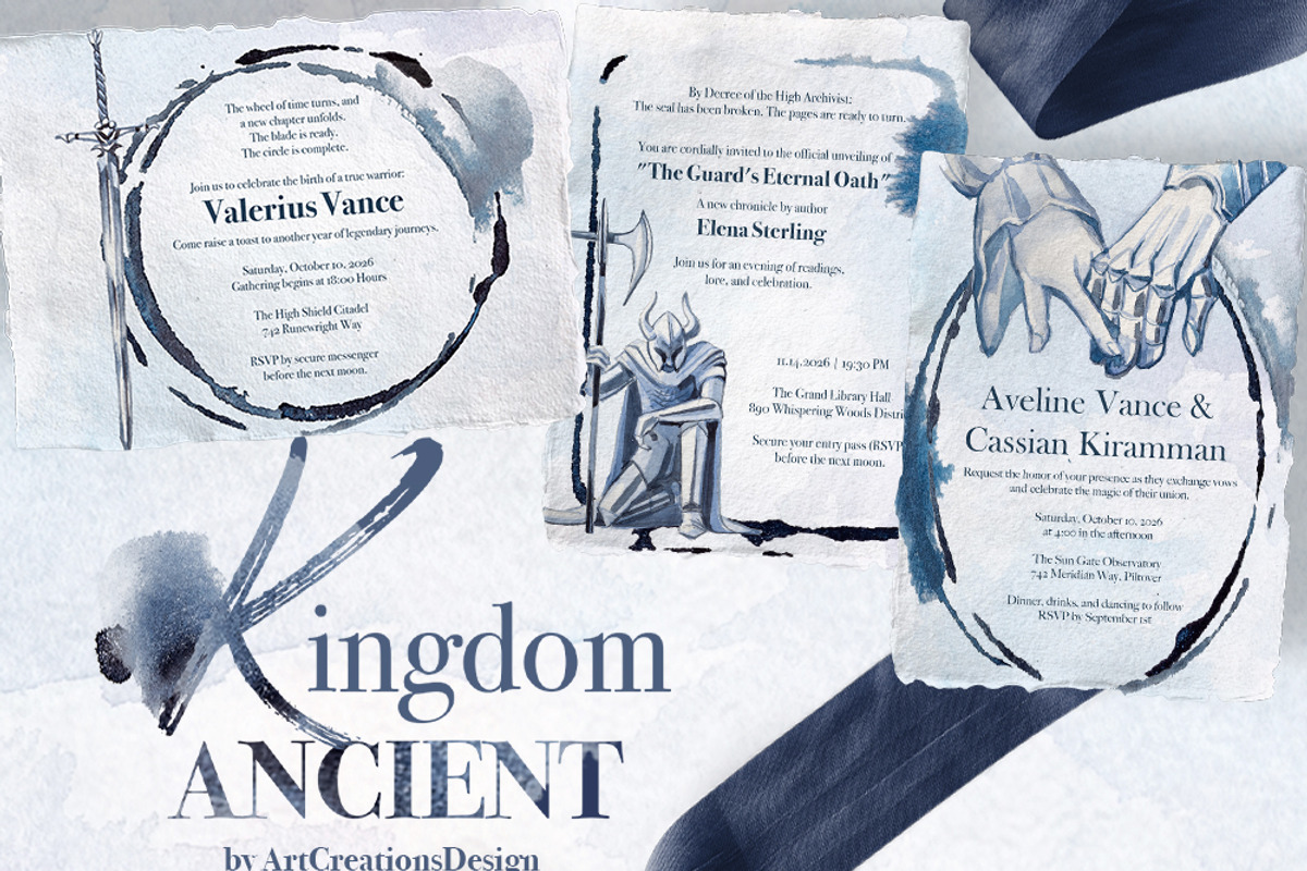 Hand Painted Ancient Kingdom Clipart, an Education Illustration by ArtCreationsDesign (Photo 10 of 11)