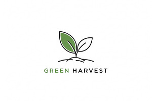Green Harvest Logo, a Branding & Logo Template by Logocreative