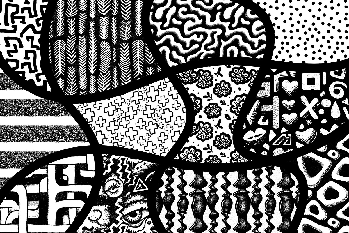 60 Mixed Motifs Procreate Brushes, a Brush Add-On by Heather Green Designs (Photo 2 of 12)