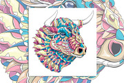 Ethnic Collection: Bull, an Animal Illustration by ArtoJoy (Thumbnail 4 of 5)