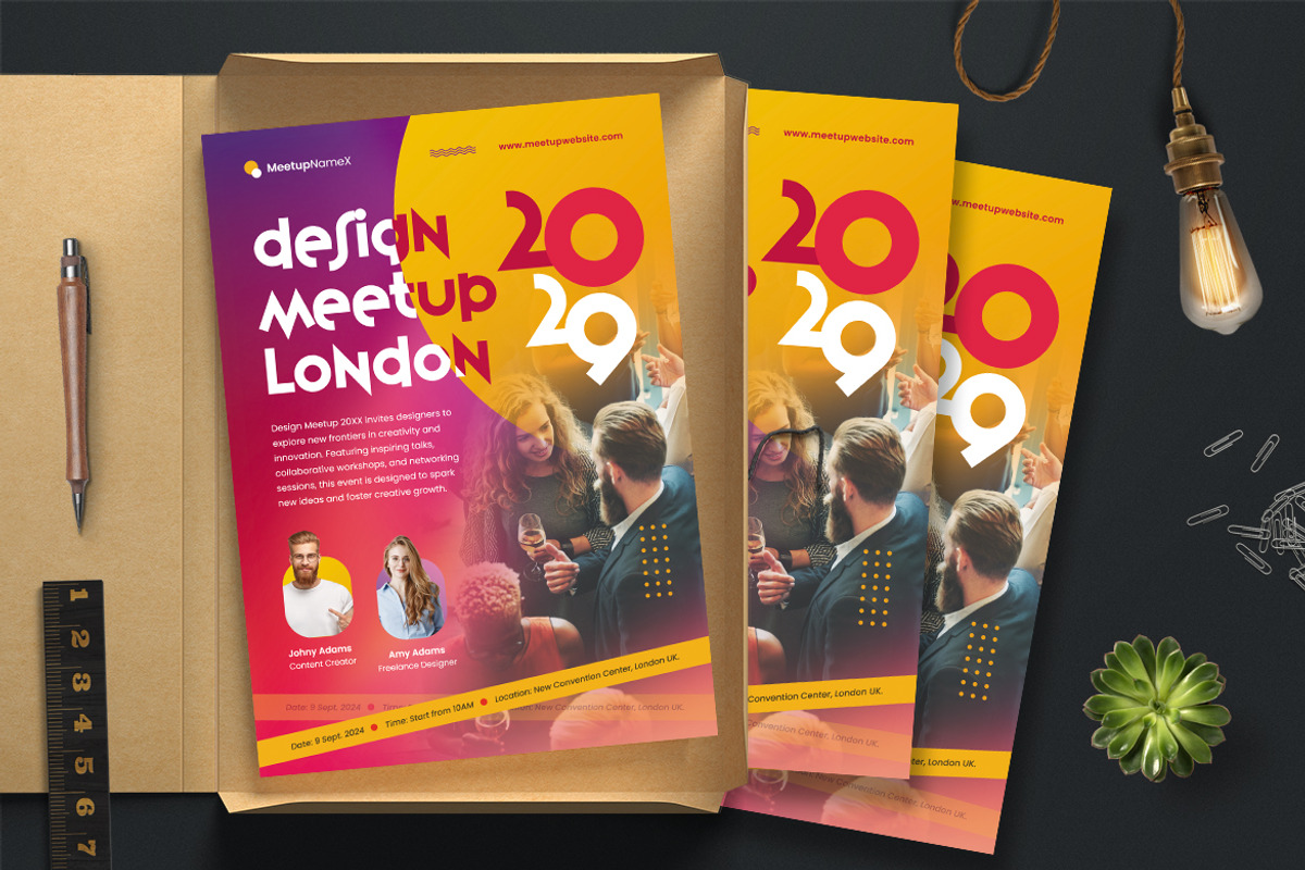 Conference Flyer Template, a Flyer Template by Boostock (Photo 2 of 4)