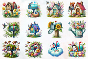 Spring Mailbox Sublimation Clipart, an Illustration by RobertsArt (Thumbnail 7 of 7)