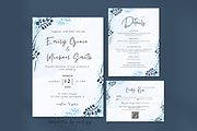 Blue Wedding Invitation Suite, an Invitation Template by Elegant_Studio44 (Thumbnail 1 of 9)