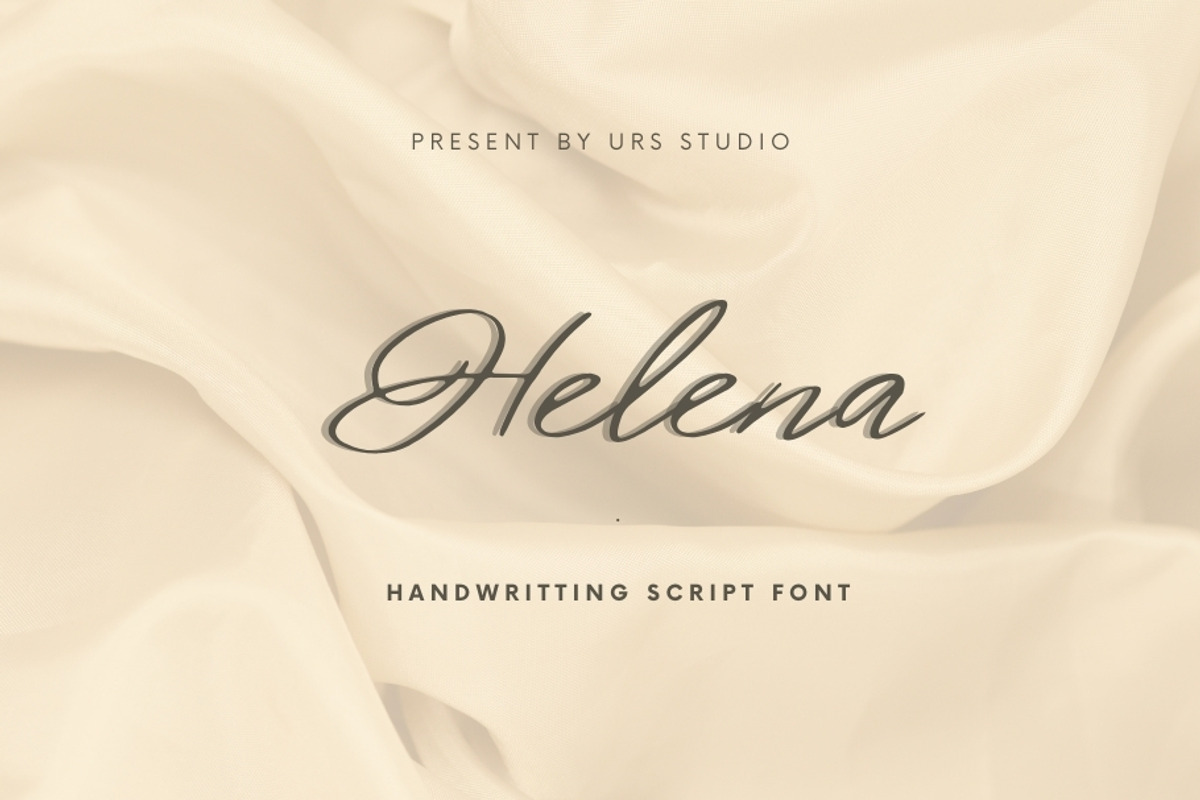 Helena Stylish Script Font, a Script Font by Urs Studio (Photo 1 of 10)