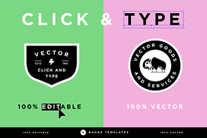 Vector Badge Template