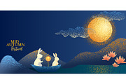 Mid-Autumn Festival Illustration, a Seasonal Illustration by Valenty (Thumbnail 1 of 3)