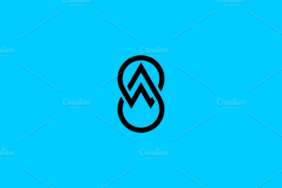 Infinity Drop W Letter Logo Template, a Branding & Logo Template by MenkType Studio (Photo 2 of 3)