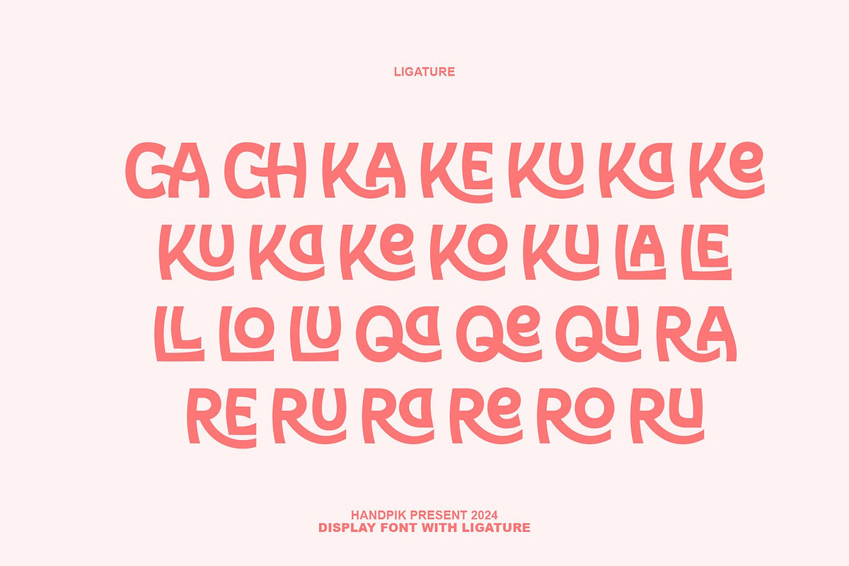 Nekoch - Ligature Display Font, a Sans Serif Font by Luna Shop (Photo 3 of 6)