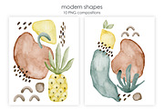 Watercolor Modern Summer Collection., a Decorative Illustration by Kira Konoshenko (Thumbnail 11 of 17)