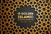 19 GOLDEN SEAMLESS ORIENTAL PATTERNS, a Pattern Graphic by AndisREA (Thumbnail 1 of 3)
