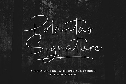 Polantas Signature Font