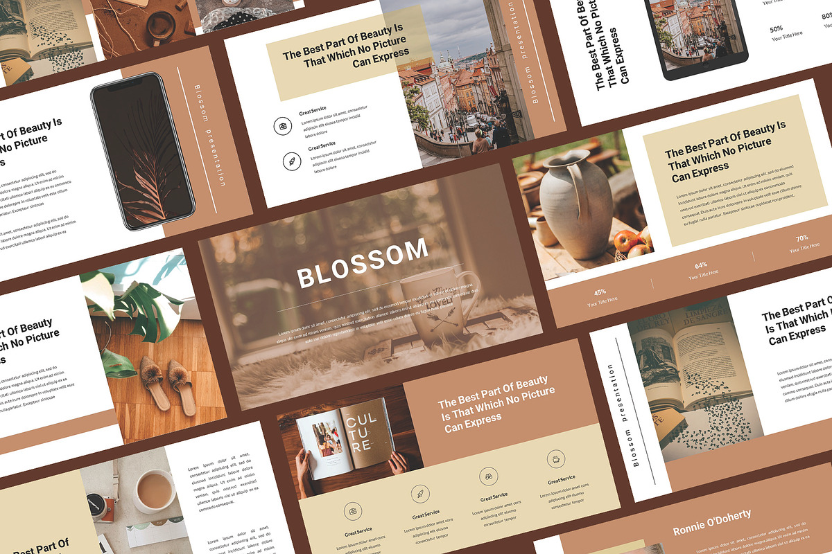 Blossom - powerpoint template, a Presentation Template by riz creative studio (Photo 1 of 6)