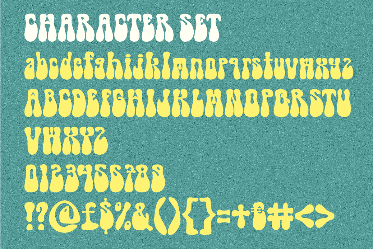 Popdash Retro Psychedelic Font, a Font by PutraCetol Studio (Photo 5 of 5)