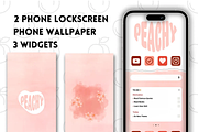 Sweet Peach iPad and iPhone Theme, a Wallpaper Graphic by BeeRubby (Thumbnail 6 of 8)