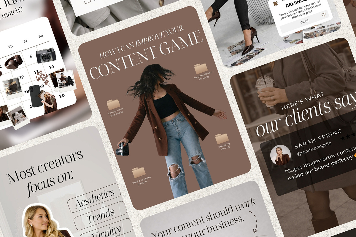 Coaching Instagram Templates Brown, a Social Media Template by SwitzerShop (Photo 5 of 8)