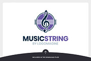 Music String Logo Template, a Branding & Logo Template by LOGOMAGINE (Thumbnail 9 of 16)