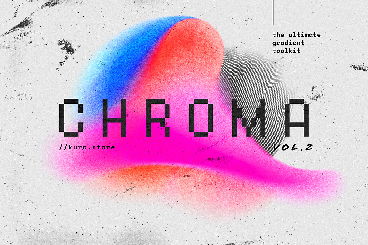 Chroma Grainy Gradient Textures Vol2, a Texture Graphic by kuro (Photo 2 of 10)