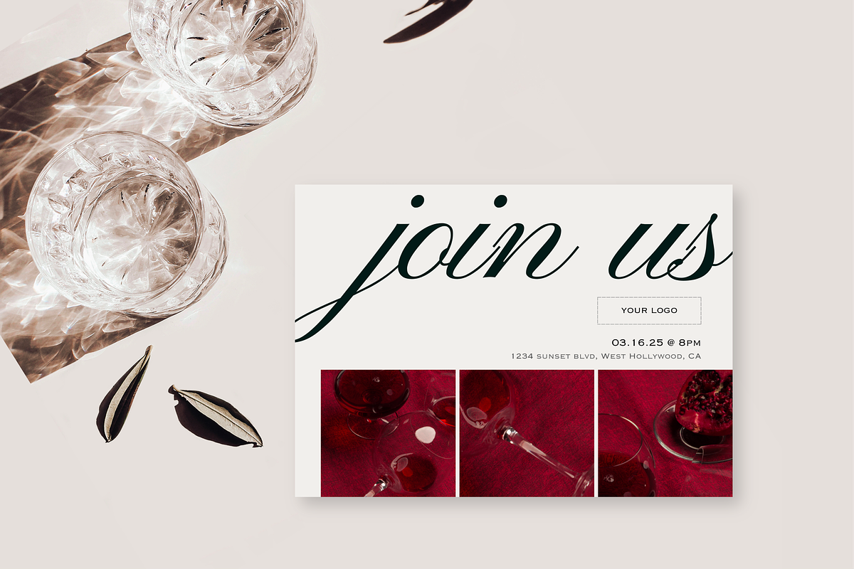 Event invitation Canva template, an Invitation Template by LePosey Studio (Photo 6 of 11)