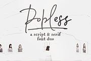 Popless script and serif font duo, a Serif Font by Ana's Fonts (Thumbnail 1 of 9)