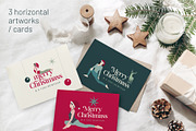 Yoga Christmas and New Year cards, an Illustration by Sunnyfields (Thumbnail 7 of 8)