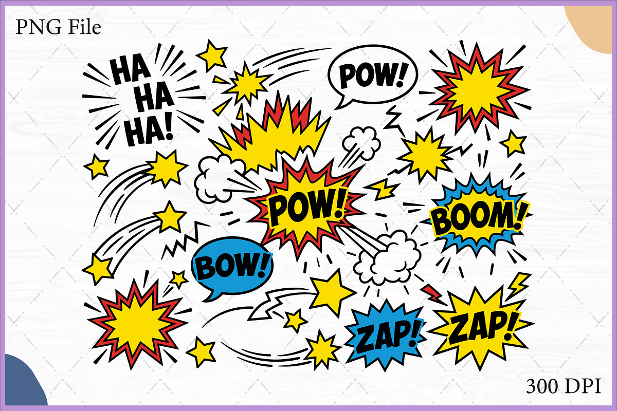 Comic Pop Art Vector Set, an Object Illustration by Gfx Expert Team (Photo 1 of 3)