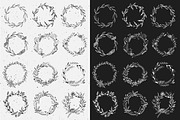 Hand Drawn Floral Wreaths + Elements, an Illustration by Anna Freya (Thumbnail 2 of 8)