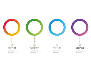 Blank circular infograph, an Illustration by Vector Creator