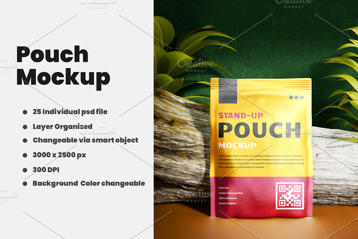 Doypack Pouch Mockup Set, a Packaging Mockup by samsulpassive (Photo 1 of 3)
