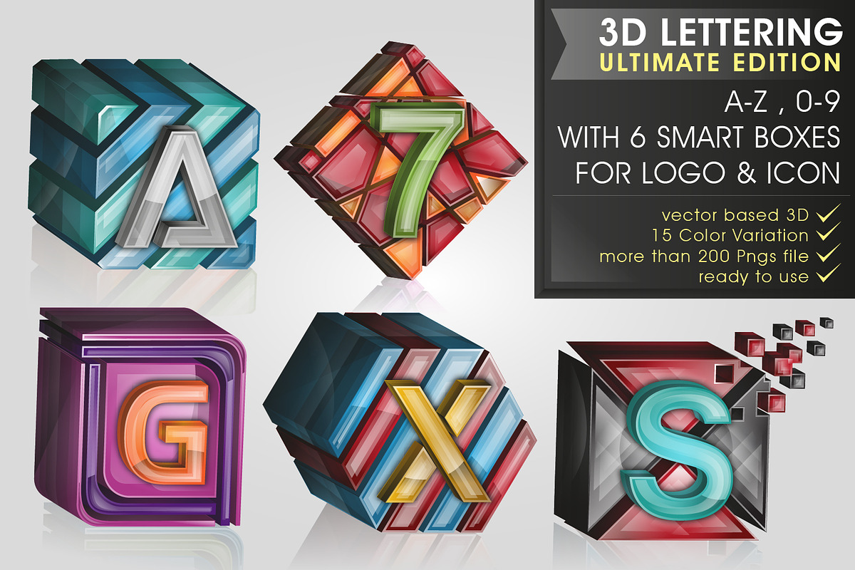 PREMIUM 3D lettering