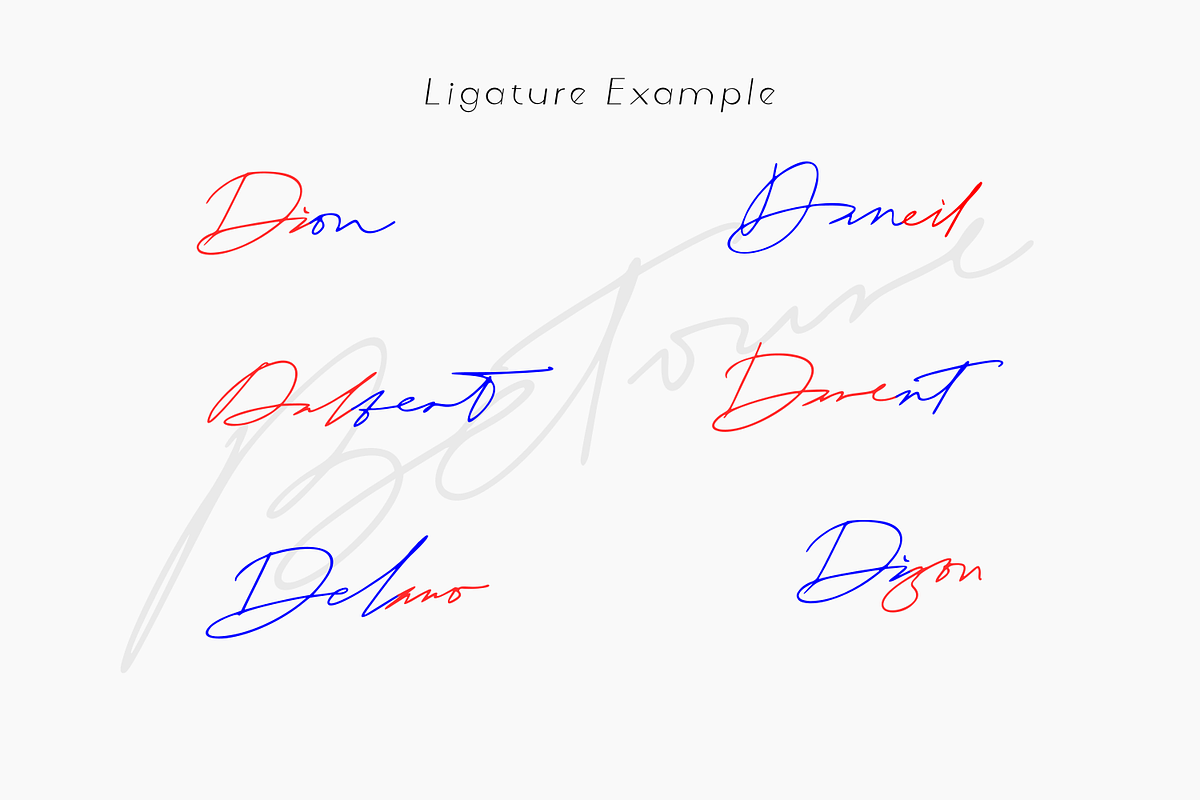 Betoure | Signature script, a Script Font by Mozyen Studio (Photo 10 of 12)