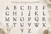 Baroque Monogram Alphabet & Floral, an Object Graphic by Papatongartist (Thumbnail 2 of 5)