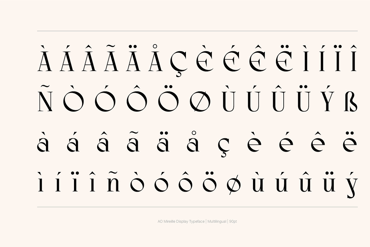 AO Mireille - Display Typeface, a Font by OwunStudio (Photo 6 of 15)