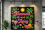 Tanned and Tipsy T-Shirt Design, a Shirt Mockup by Vector Stall (Thumbnail 8 of 9)