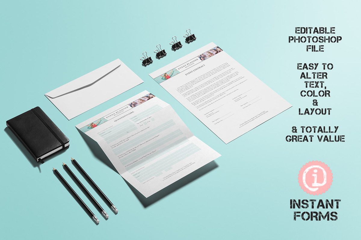 Event Planner Contract & Forms IF267, a Stationery Template by InstantForms (Photo 2 of 3)