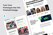 Stellar Creative Agency Landing Page, a Landing Page Template by SquidPixey (Thumbnail 4 of 5)