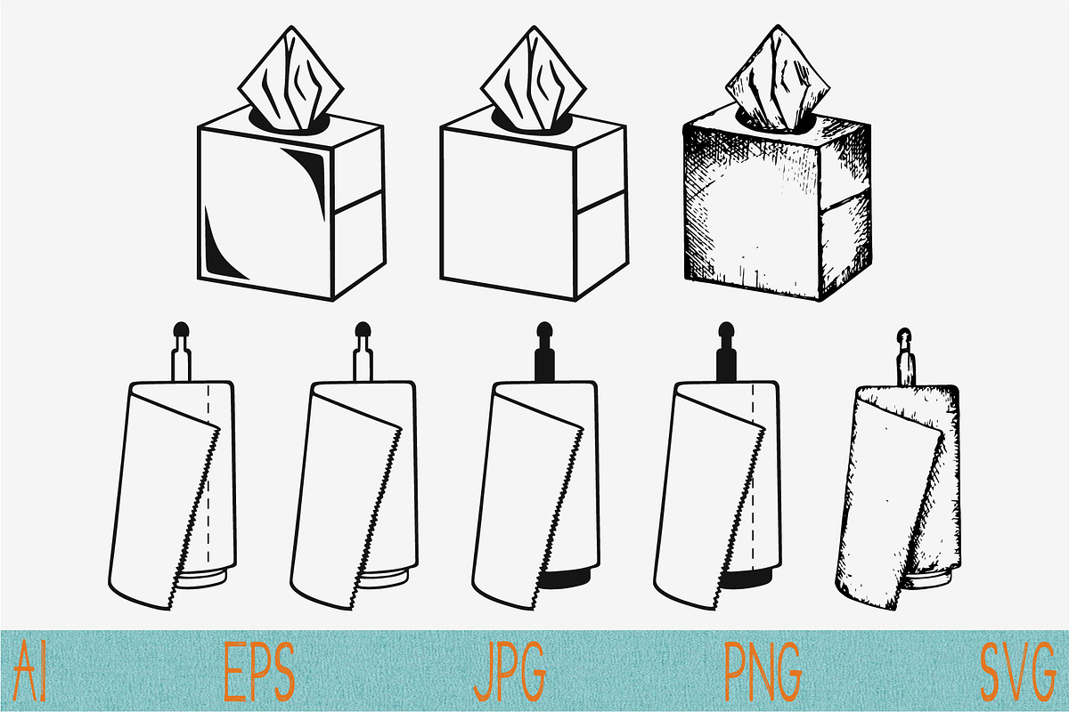 paper towel, wipes svg, an Icon by FileVectorSVG