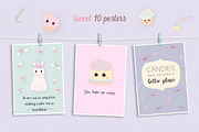 Sweet Kawaii Cake Set, an Animal Illustration by Irena Art (Thumbnail 4 of 7)