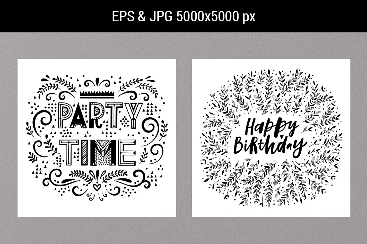 Floral greeting cards, an Illustration by piyacler (Photo 3 of 4)