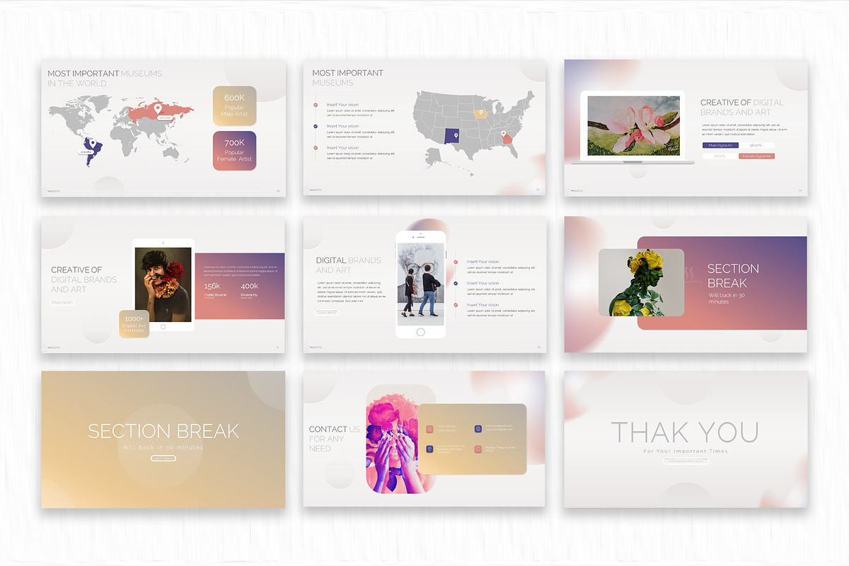 Mazestic Digital Art Presentation, a Presentation Template by SlideStack (Photo 5 of 5)